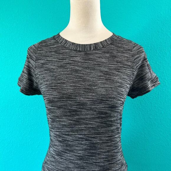 Lululemon &go Where-To Dress Heathered Black Mini Sports Performance Casual Sz 6 - Picture 3 of 6